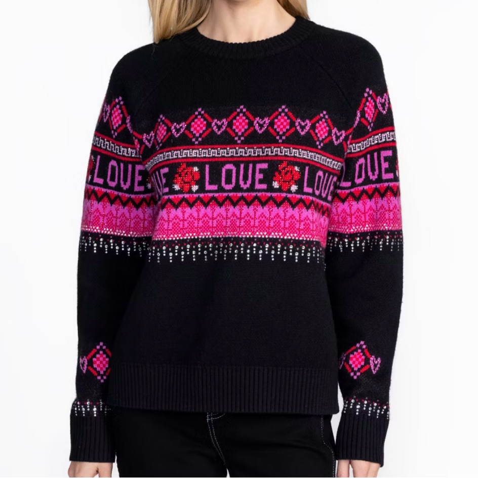 Johnny Was The Fairisle Wool Sweater Cashmere Pullover